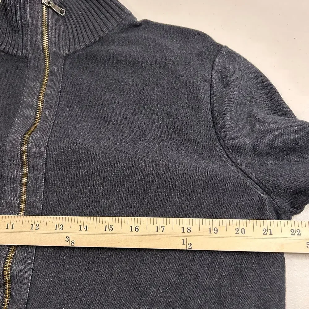 Banana Republic Sweater Jacket Long Sleeve Dual Front Zip Arm Panel Men's‎ Large